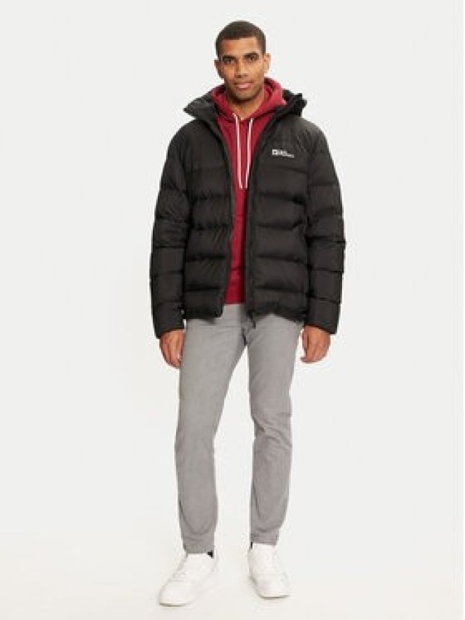 Jack Wolfskin Kurtka puchowa Nebelhorn A61827 Czarny Regular Fit