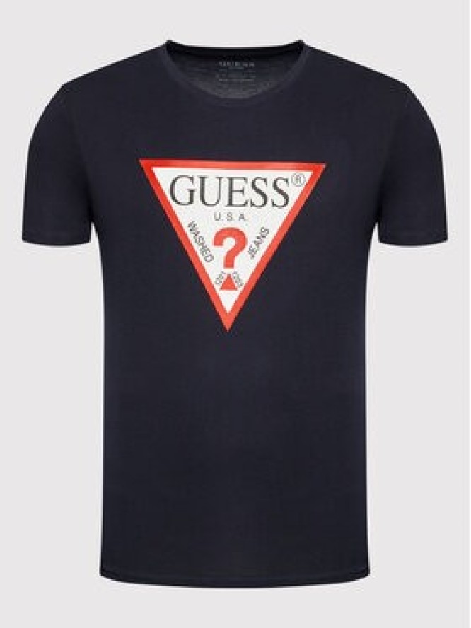 Guess T-Shirt M2YI71 I3Z11 Granatowy Slim Fit