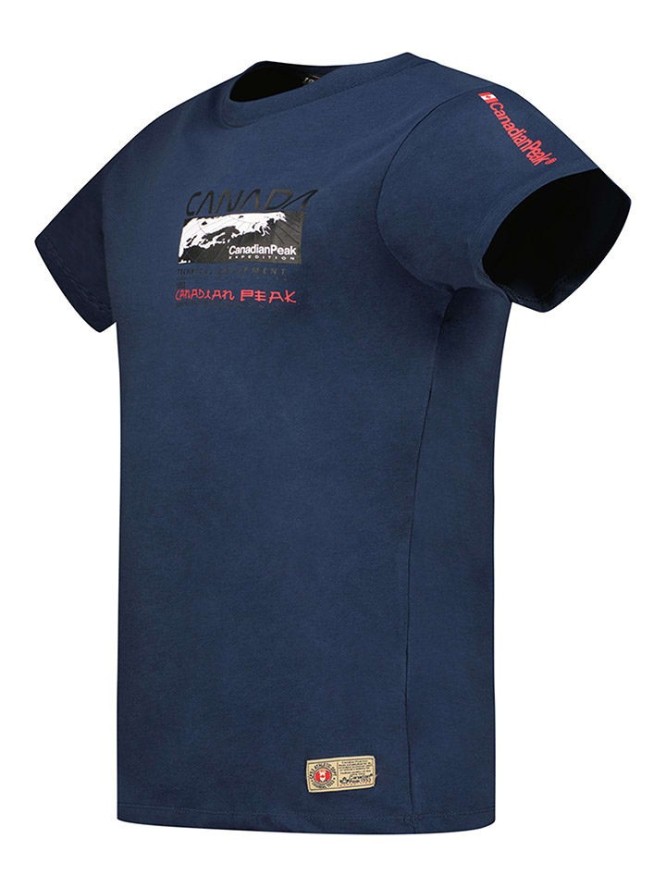 Canadian Peak Koszulka "Jholmeak" w kolorze granatowym rozmiar: XXL