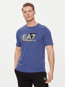 EA7 Emporio Armani T-Shirt 3DPT81 PJM9Z 1557 Niebieski Regular Fit