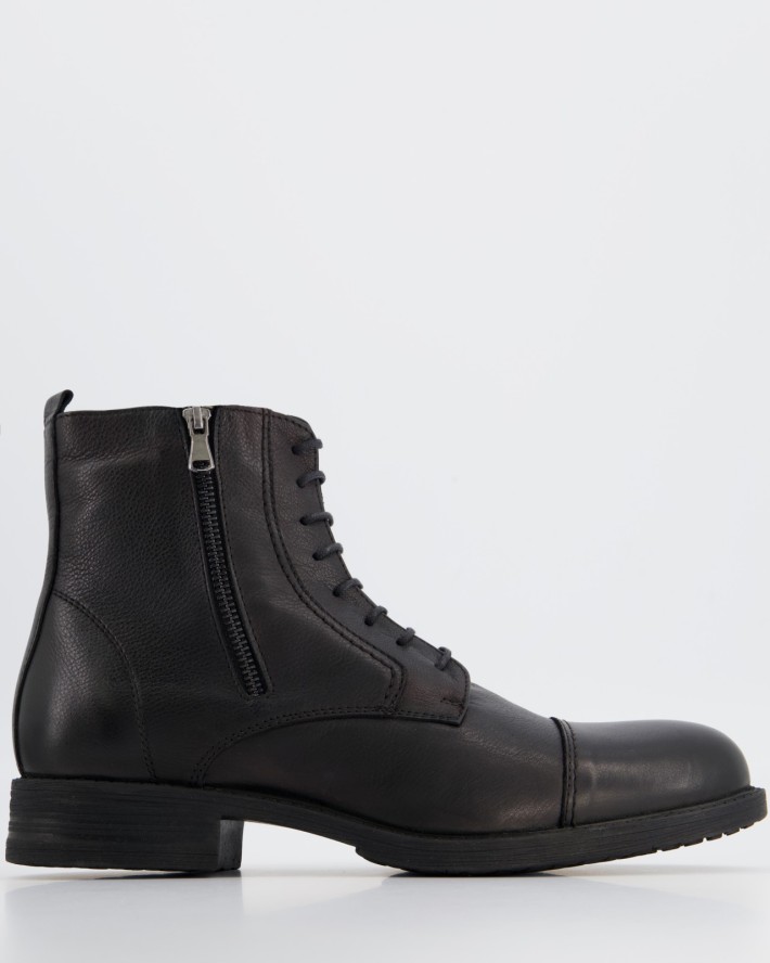 SKÓRZANE BOTKI MĘSKIE 216031 BLACK