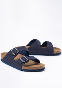 Klapki męskie granatowe BIRKENSTOCK ARIZONA SYN VEG