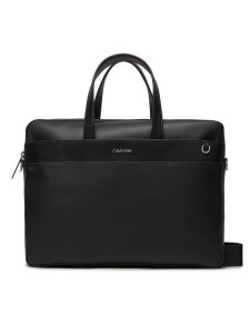 Calvin Klein Torba na laptopa Ck Est. Pu Laptop Bag K50K511864 Czarny