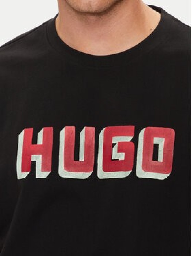 Hugo T-Shirt Daqerio 50516624 Czarny Regular Fit