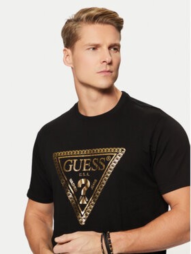 Guess T-Shirt M5RI49 K9RM1 Czarny Regular Fit