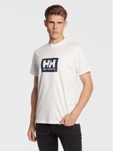 Helly Hansen T-Shirt Box 53285 Biały Regular Fit