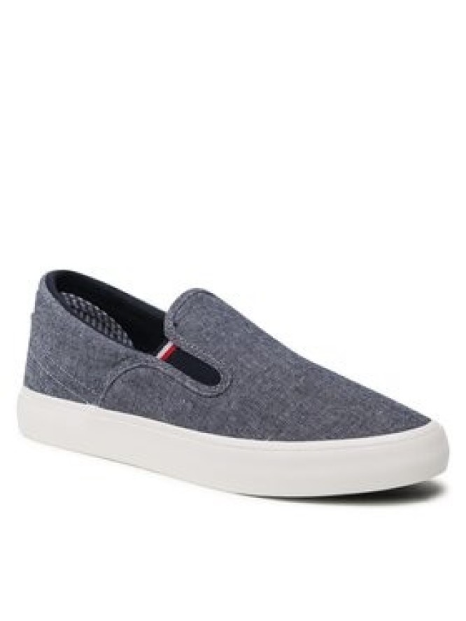 Tommy Hilfiger Tenisówki Th Hi Vulc Core Low Slip On FM0FM04734 Granatowy