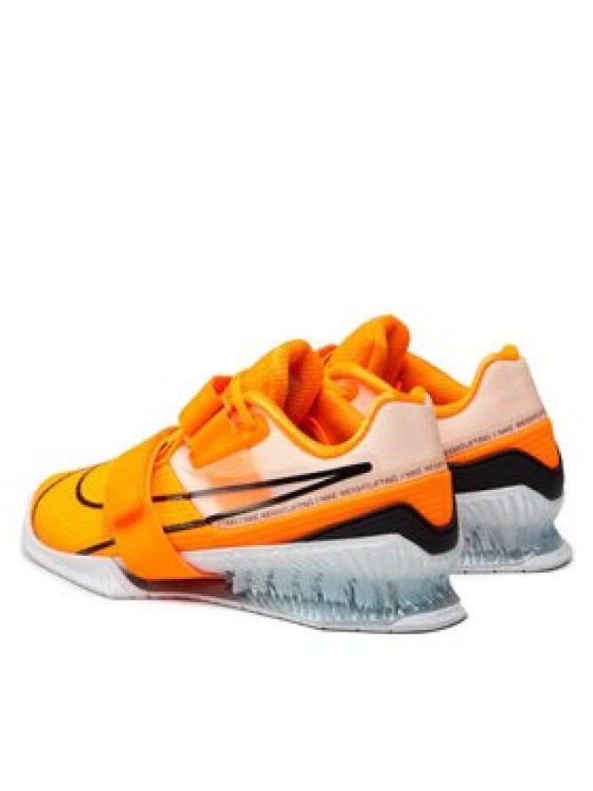Nike Buty na siłownię Romaleos 4 CD3463 801 Pomarańczowy