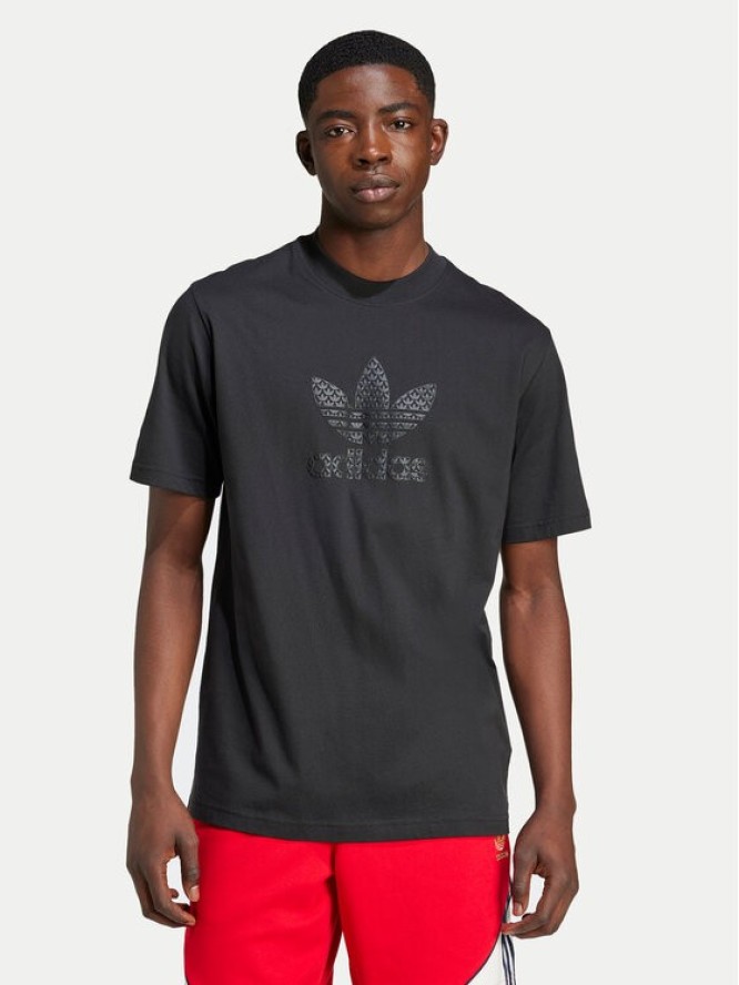 adidas T-Shirt Mono IZ2527 Czarny Regular Fit