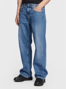Calvin Klein Jeans Jeansy J30J322818 Niebieski Loose Fit