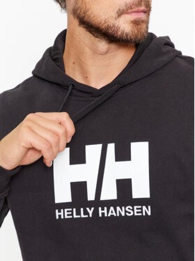 Helly Hansen Bluza Logo 33977 Czarny Regular Fit