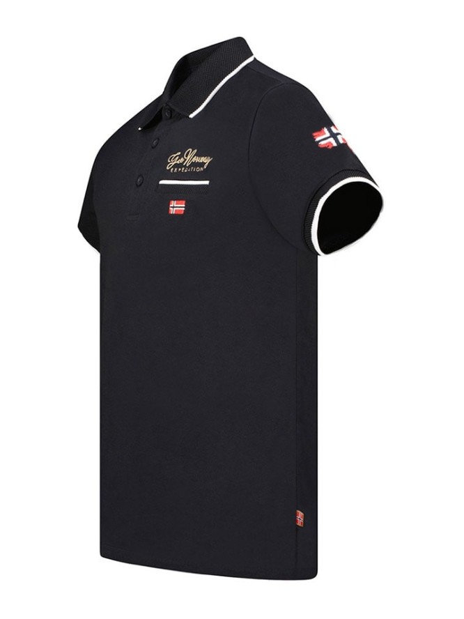 Geographical Norway Koszulka polo "Kara" w kolorze czarnym rozmiar: 3XL