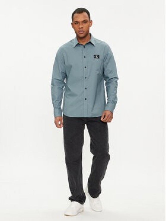 Calvin Klein Jeans Koszula Oxford J30J325027 Niebieski Slim Fit