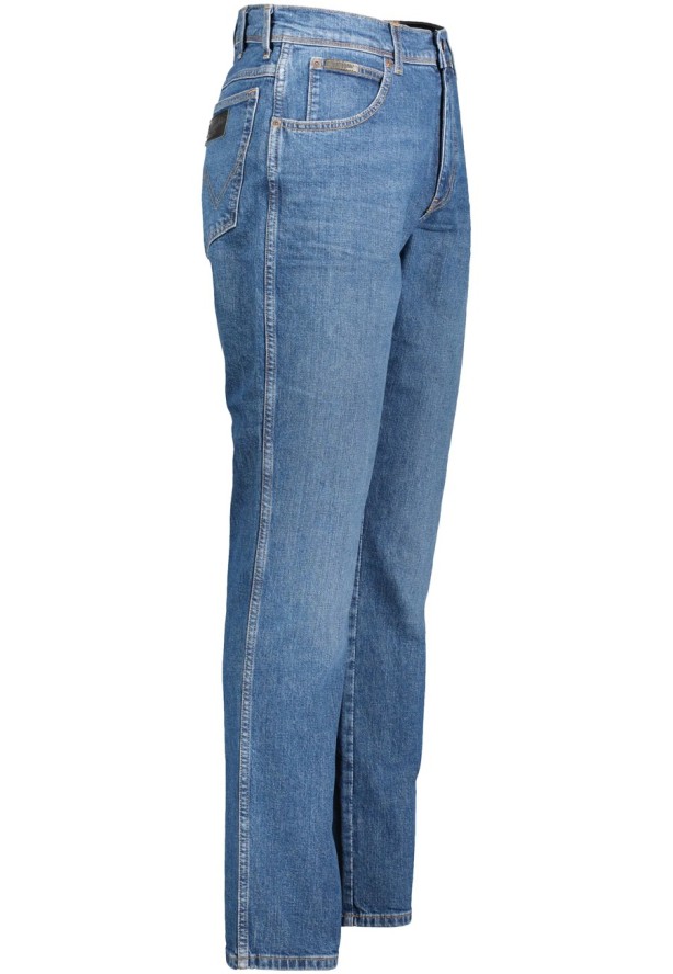 WRANGLER TEXAS SLIM MĘSKIE SPODNIE JEANSOWE BRUISED BLUE W12SKN32M