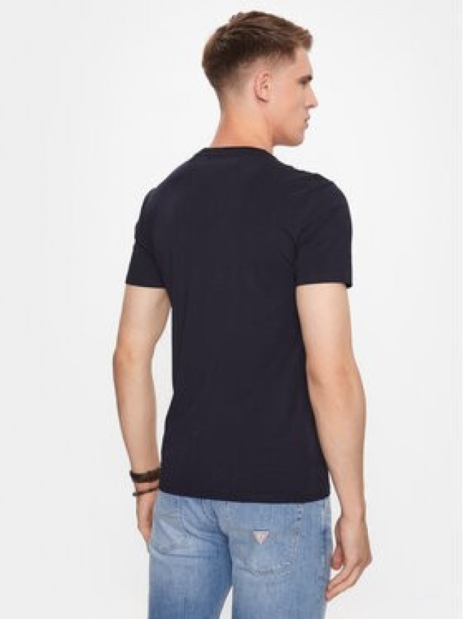 Guess T-Shirt M2YI32 J1314 Granatowy Slim Fit