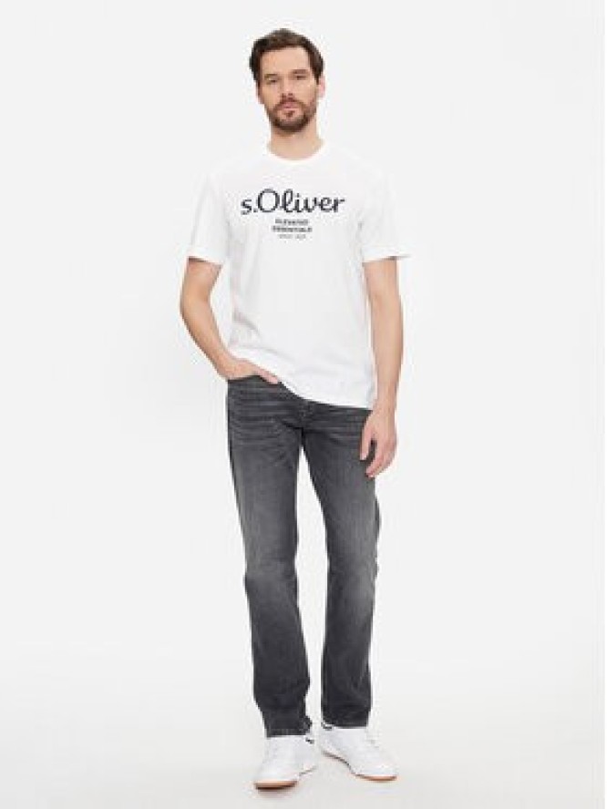 s.Oliver T-Shirt 2139909 Biały Regular Fit