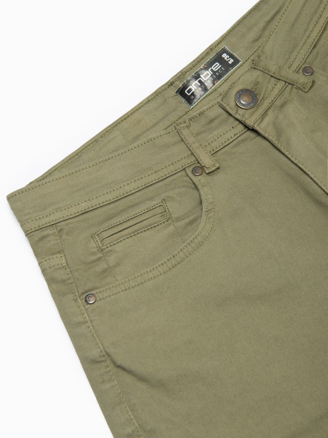 Szorty męskie CHINO - khaki V14 OM-SRDS-0103 - XXL