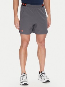 Under Armour Szorty sportowe Vanish Woven 6in 1373718 Szary Regular Fit