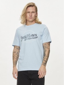 Jack&Jones T-Shirt Jprblulouie 12259674 Niebieski Regular Fit