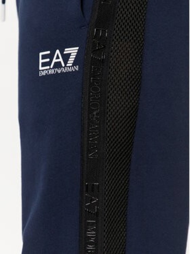 EA7 Emporio Armani Spodnie dresowe 3DPP76 PJEQZ 0554 Granatowy Regular Fit