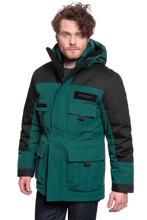 WRANGLER PARKA MĘSKA KURTKA ZIMOWA DŁUGA PINE W4B6XPG01 112129089