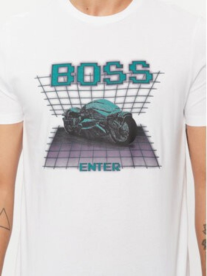 Boss T-Shirt Teenter 50503551 Biały Regular Fit