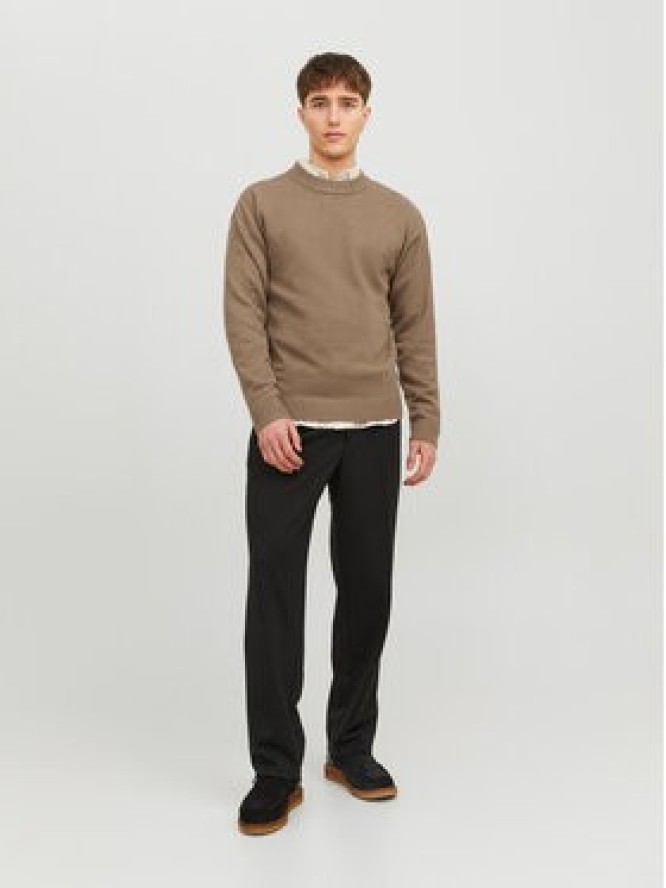 Jack&Jones Sweter 12236774 Brązowy Regular Fit