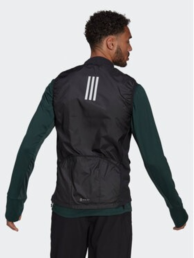 adidas Kamizelka Own The Run Vest HL3926 Czarny Slim Fit