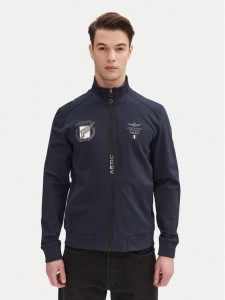 Aeronautica Militare Bluza 251FE1984F559 Granatowy Regular Fit