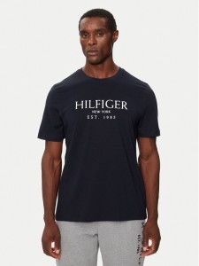 Tommy Hilfiger T-Shirt MW0MW36499 Granatowy Regular Fit