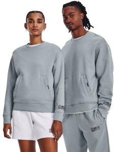 Bluza dresowa uniseks Under Armour UA SUMMIT KNIT CREW - szara