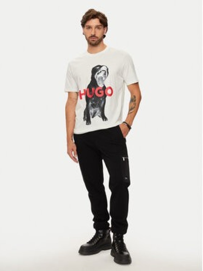 Hugo T-Shirt Dayaking 50523979 Écru Regular Fit