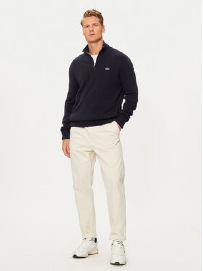 Lacoste Sweter AH3052 Granatowy Regular Fit