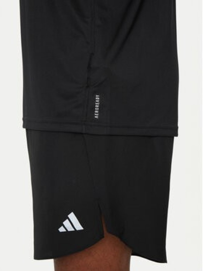 adidas Koszulka techniczna Run It IL7233 Czarny Slim Fit