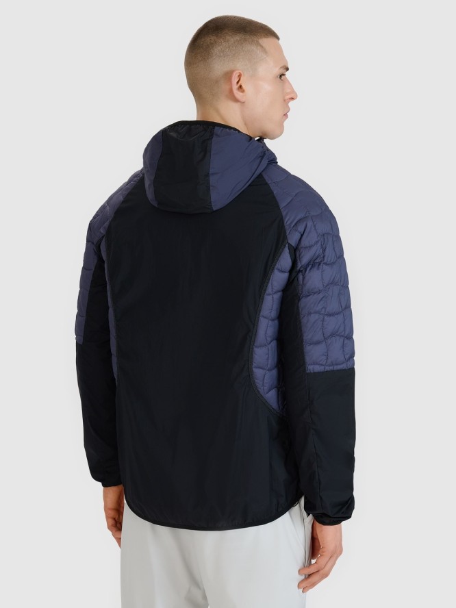 4F Kurtka puchowa trekkingowa z wypełnieniem Primaloft Black Insulation męska - szara XXL