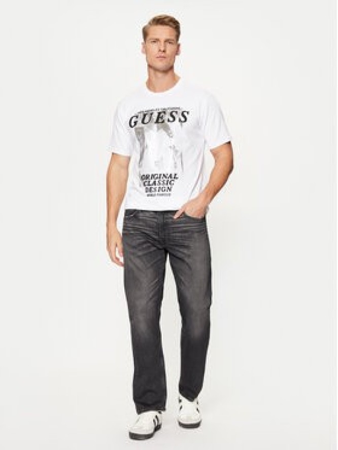 Guess T-Shirt M4BI47 J1314 Biały Slim Fit