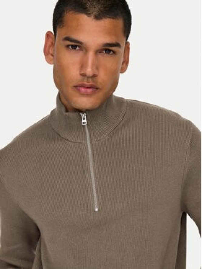 Only & Sons Sweter 22023210 Beżowy Regular Fit