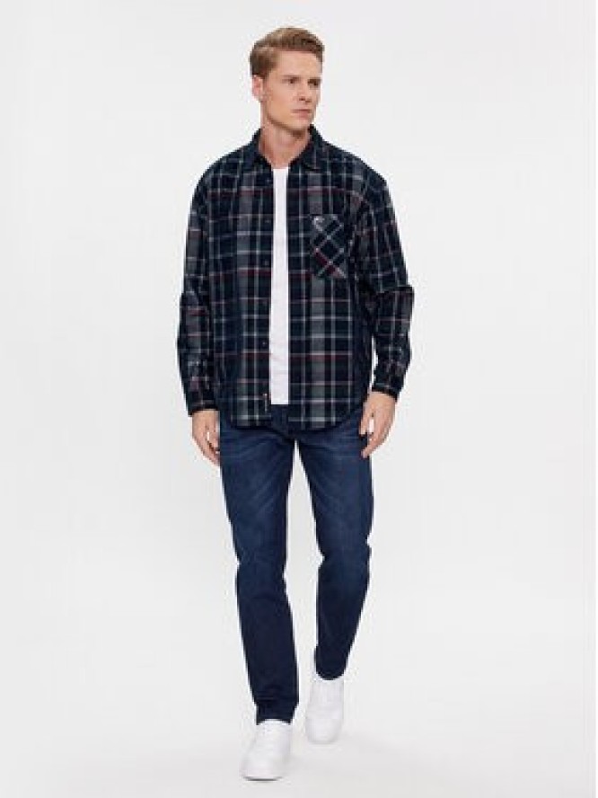 Tommy Jeans Koszula DM0DM18327 Granatowy Relaxed Fit