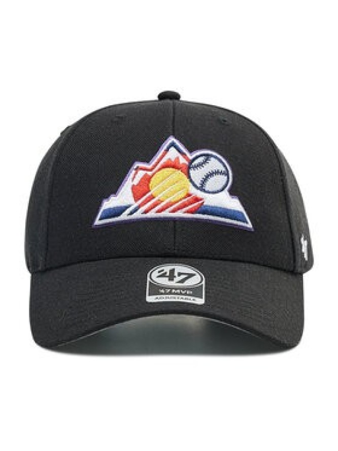 47 Brand Czapka z daszkiem MLB Colorado Rockies B-MVP27WBV-BKI Czarny