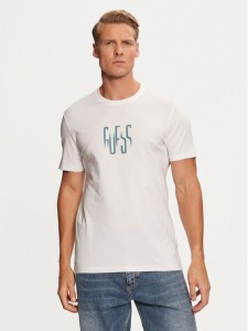 Guess T-Shirt M4BI33 J1314 Biały Slim Fit