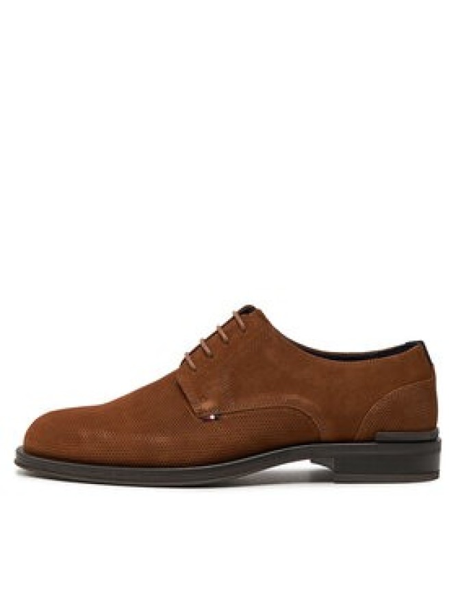 Tommy Hilfiger Półbuty Core Hilfiger Textured Sde Shoe FM0FM04991 Brązowy