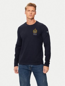 Aeronautica Militare Longsleeve 242TS2316J564 Granatowy Regular Fit