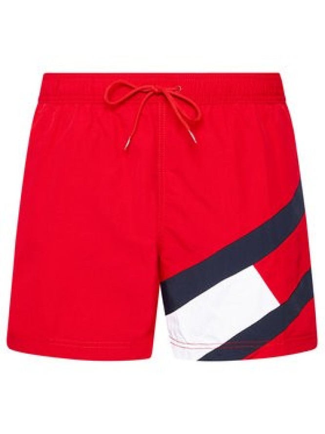 Tommy Hilfiger Szorty kąpielowe UM0UM02048 Czerwony Slim Fit