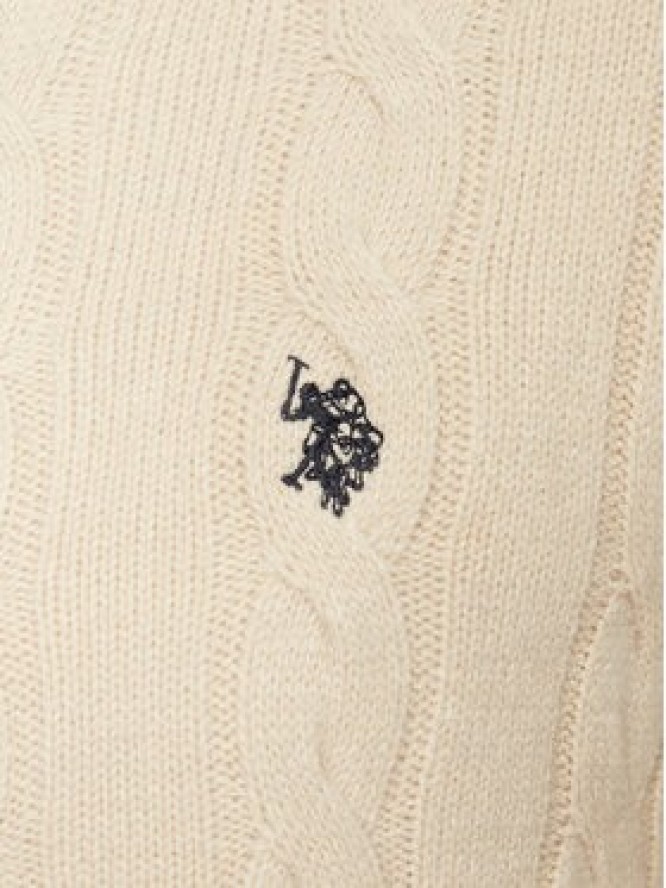 U.S. Polo Assn. Sweter MUP3791 Beżowy Regular Fit