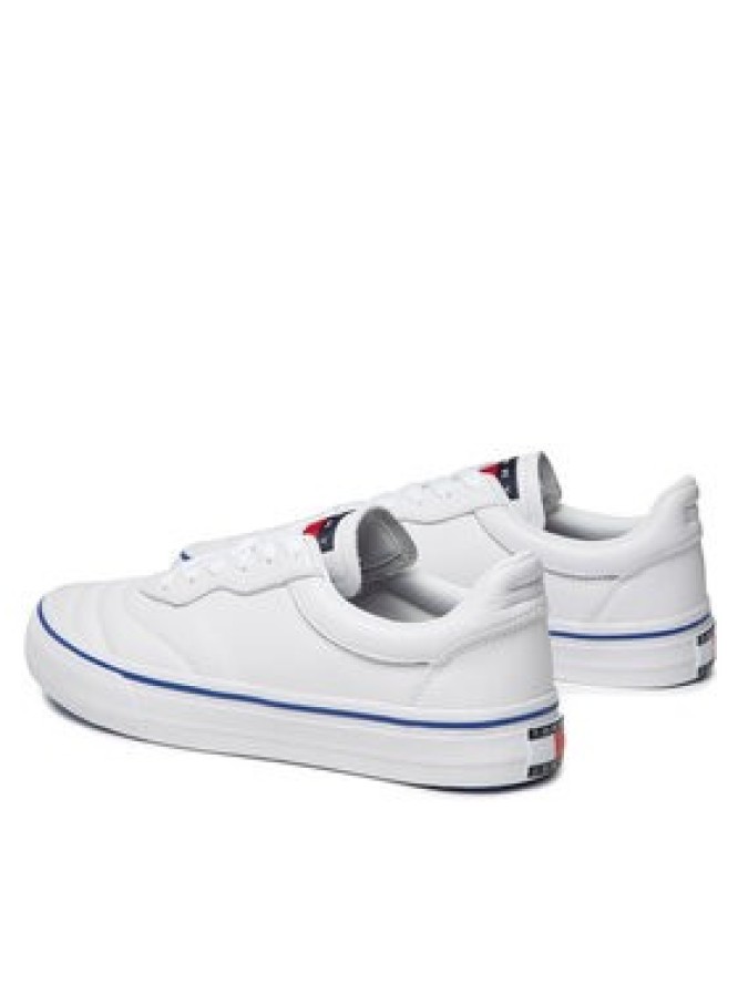 Tommy Jeans Tenisówki Leather Soccer Vulc EM0EM01026 Biały