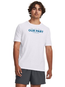 T-shirt męski Under Armour UA WE ALL PLAY OUR PART SS - biały