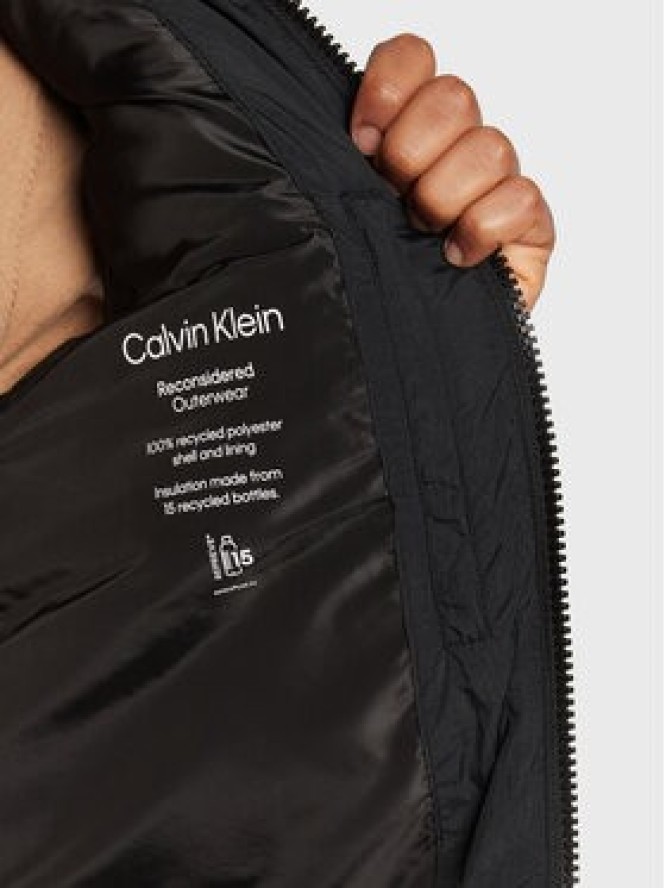 Calvin Klein Kamizelka Crinkle K10K110334 Czarny Regular Fit