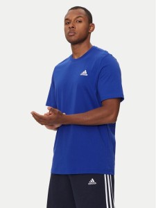 adidas T-Shirt Essentials Single Jersey Embroidered Small Logo IC9284 Niebieski Regular Fit