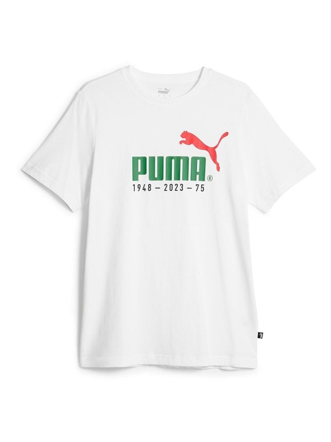 Puma Koszulka "No. 1 Logo Celebration" w kolorze białym rozmiar: XXL