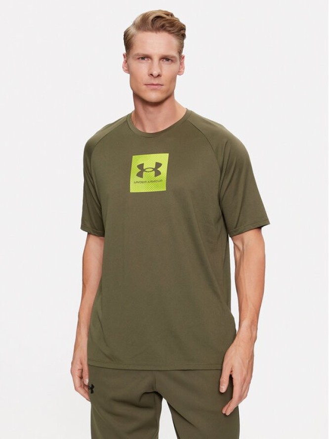 Under Armour T-Shirt Ua Tech Prt Fill Ss 1380785 Khaki Loose Fit